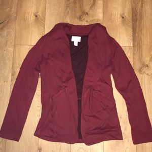 Maroon cardigan